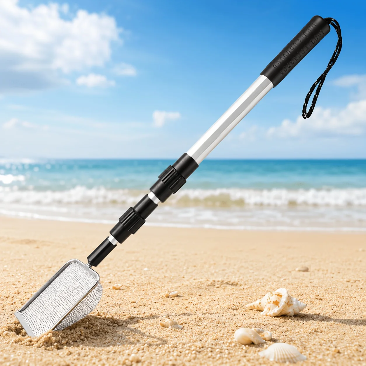 Retractable Stainless Steel Beach Sifter Multi Purpose Sand Scoop for Beach Shell Conch (1Pc) 1005012584459160
