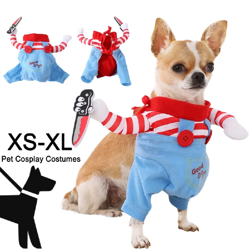 Dog Clothes for Small Medium Dogs Cats Christmas Funny Puppy Dressed Up Cosplay Costumes Chihuahua 1005012590078449