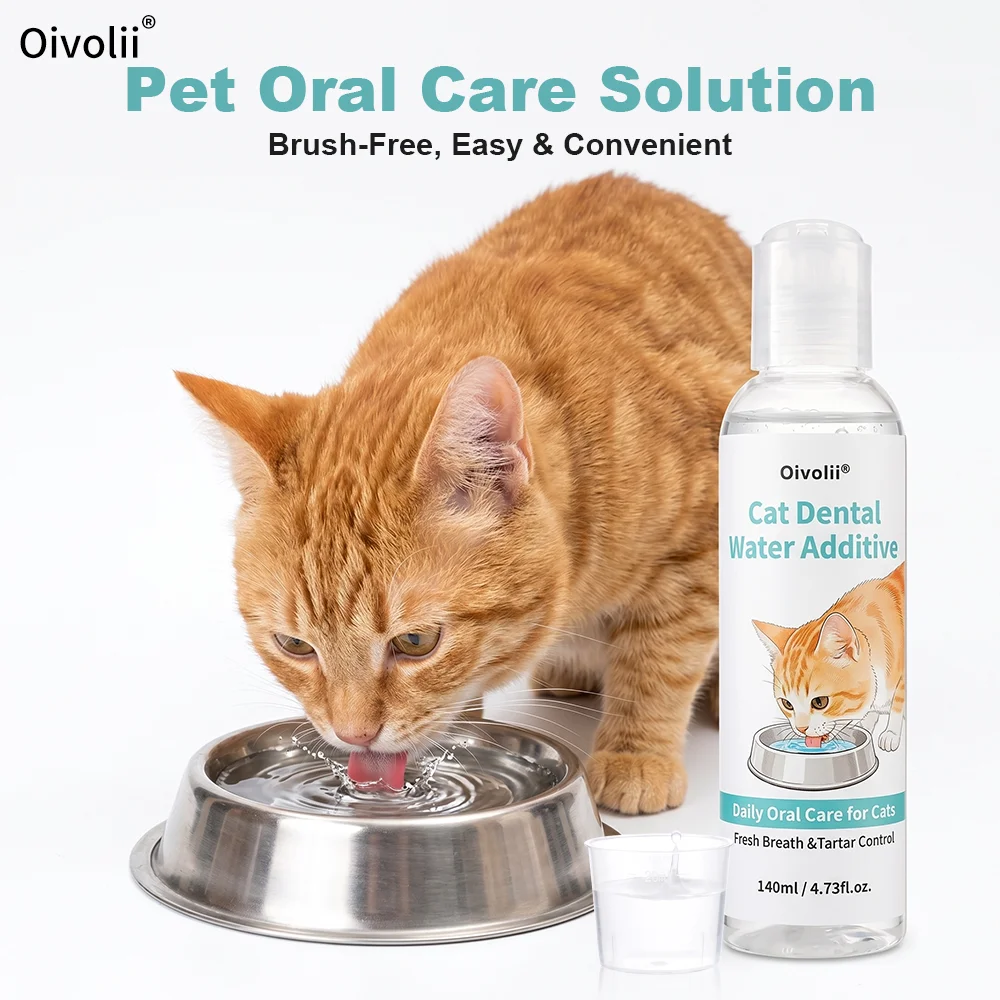 Pet Dental Care Water Additive for Dogs Cats Fresh Breath Tartar Control Plaque Remover No Brushing 1005012592994585