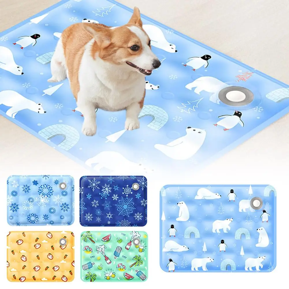 Pet Ice Pad Summer Cooling Mat for Dogs and Cats Portable Waterproof Gel Pad Pet Heat Relief Bed 1005012601824438