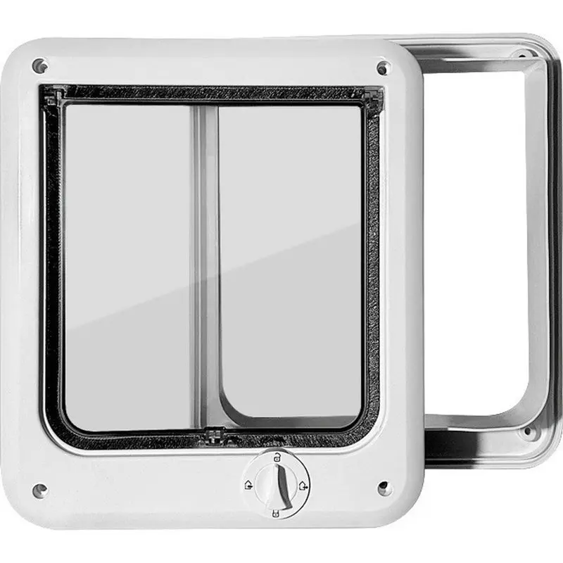 Bsevb-Cat Door Interior, Push & Turn 4-Way Lock Indoor Cat Doors 1005012606550665