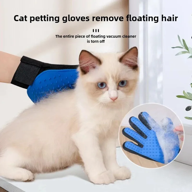 Cat Grooming Glove Pet Cat Comb Bathing Brush for Cats Hair Removal Massage Brush Soft Bristles Pet 1005012611189570