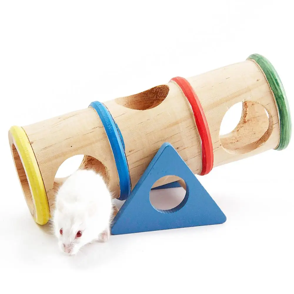 Hamster Toys Wooden Colorful Funny Seesaw Mouse Chinchilla Gerbil Hedgehog Cage House Pet 1005012618921460