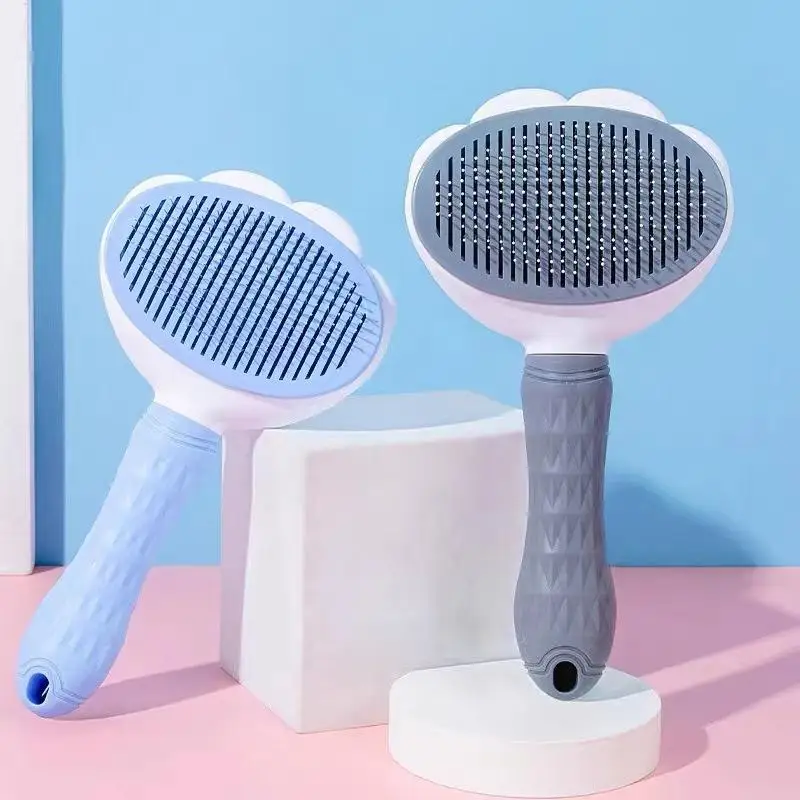 Dogs Cats Grooming Tools Pet's Dematting Comb Dogs Accessories Pet Dog Brush Cat Comb Self Cleaning 1005012641898472
