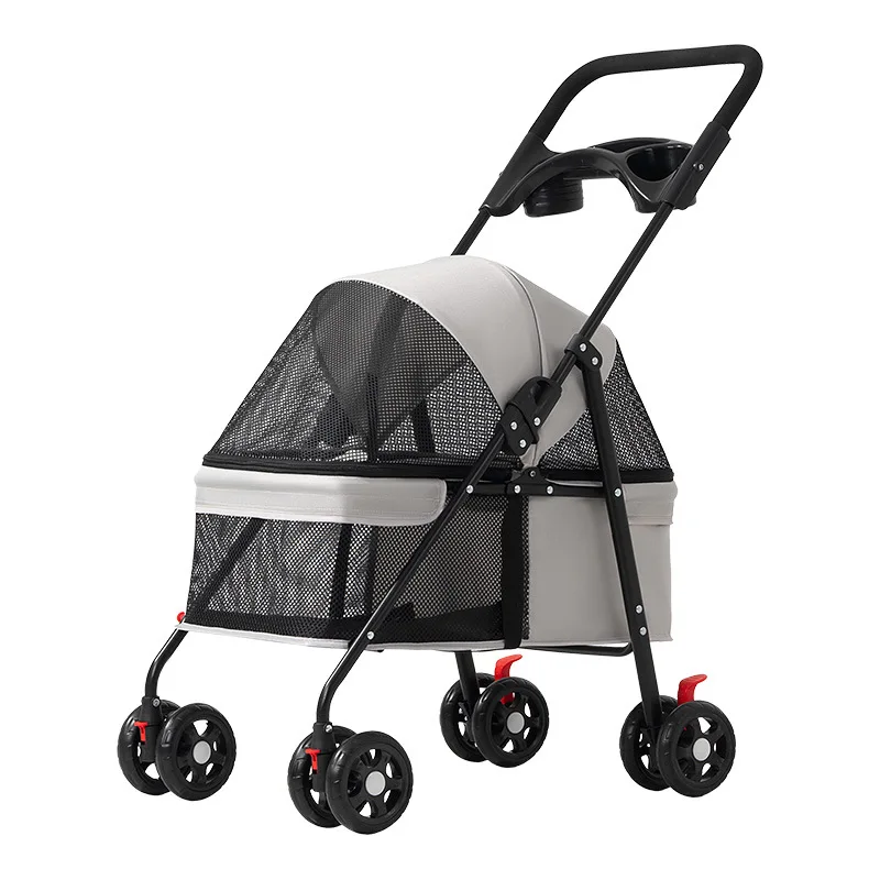 Lightweight Foldable Pet Stroller Outdoor Travel Hand Cart for Small Dogs Cats Teddy Walking Trip 1005012676902639