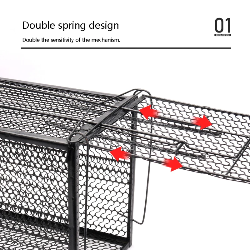 Tpz/Animal Cage Trap Folding Humane Cat Trap Iron with Handle for Stray Dogs Rabbits Foxes 1005012683409420
