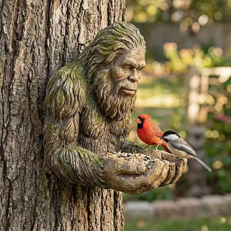 Easter Bigfoot Hanging Bird Feeder Weather Resistant Outdoor Food Holder Patio Lawn Wild Animal 1005012684076259