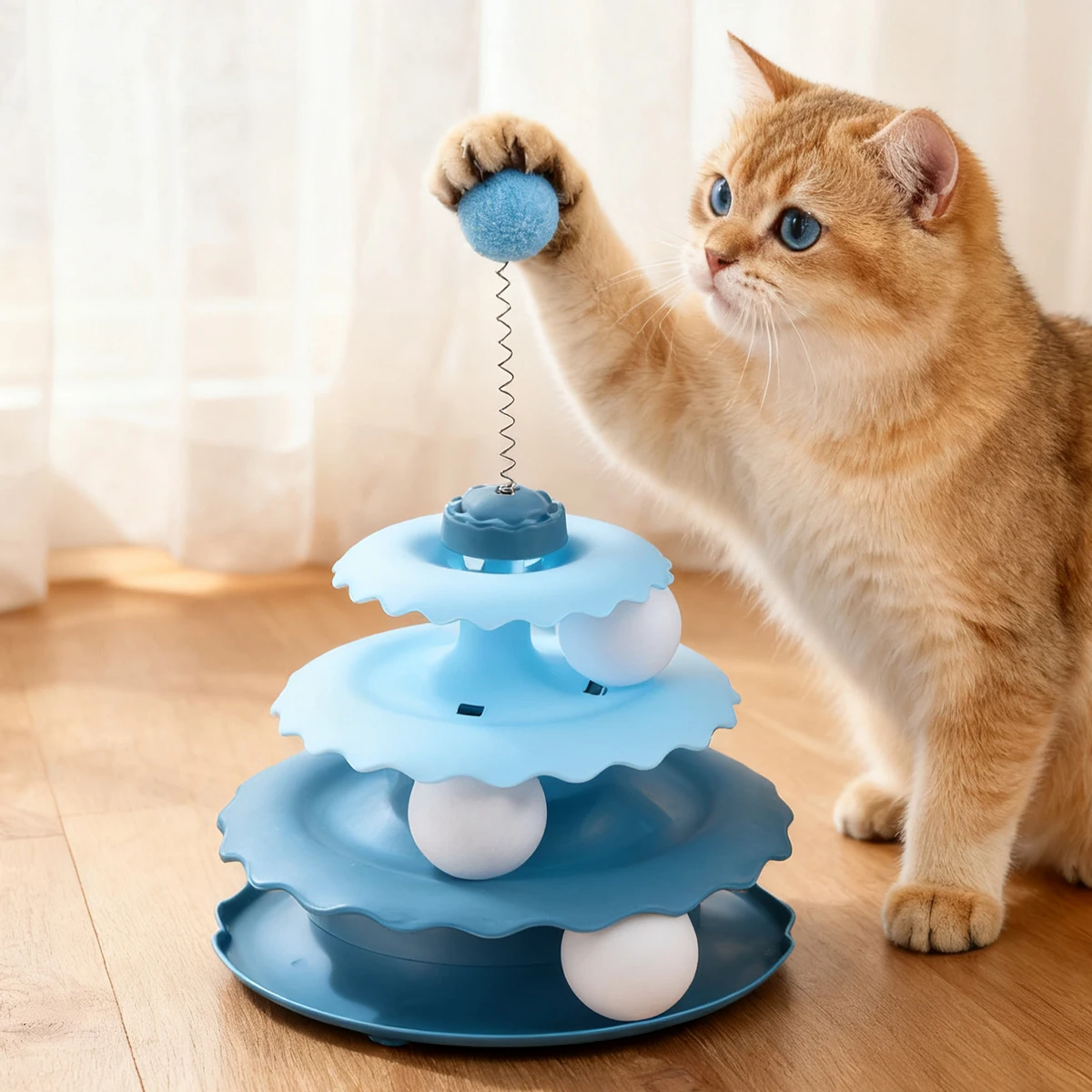 Cat Turntable Self-Entertainment Toys Self-Hey Relieve Boredom Funny Kittens Ball Supplies Cats 1005012684214582