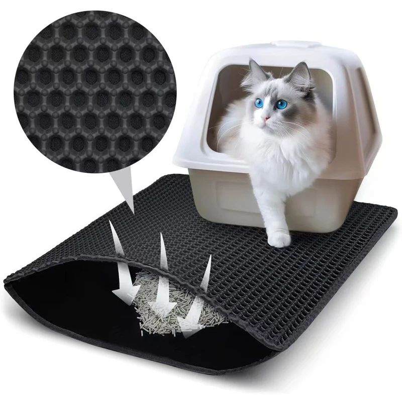 Cat Litter Mat, Honeycomb Double-Layer Design, Eva Mat for Cat Litter Box 1005012695844722