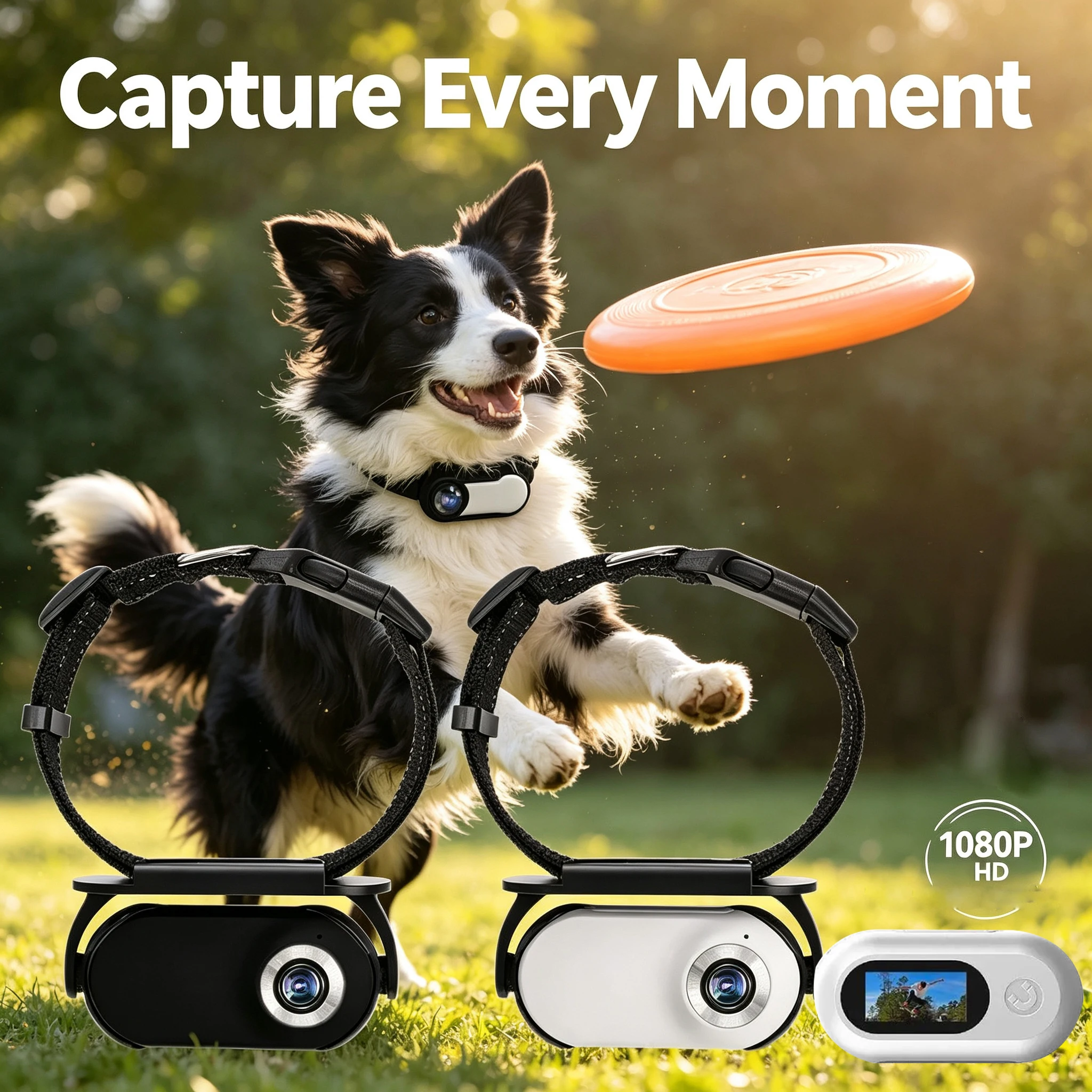 Rotation Pet Camera 120 Degree Wide Angle Mini Body Outdoor Portable Pocket Collar Cam for Dogs 1005012696775083
