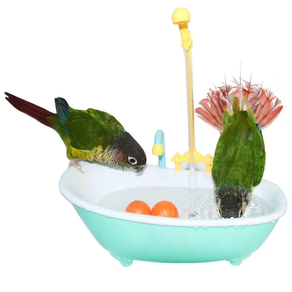 Parrot Bathing External Bathtub Toys Bird Shower Bathtub Supplies Plastic Cage Accessories 1005012741487931