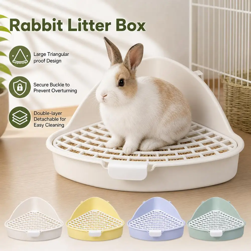 Small Pet Toilet Small Animal Litter Tray Corner for Hamster Guinea Pig Ferret Gerbil Chinchilla 1005012751275305