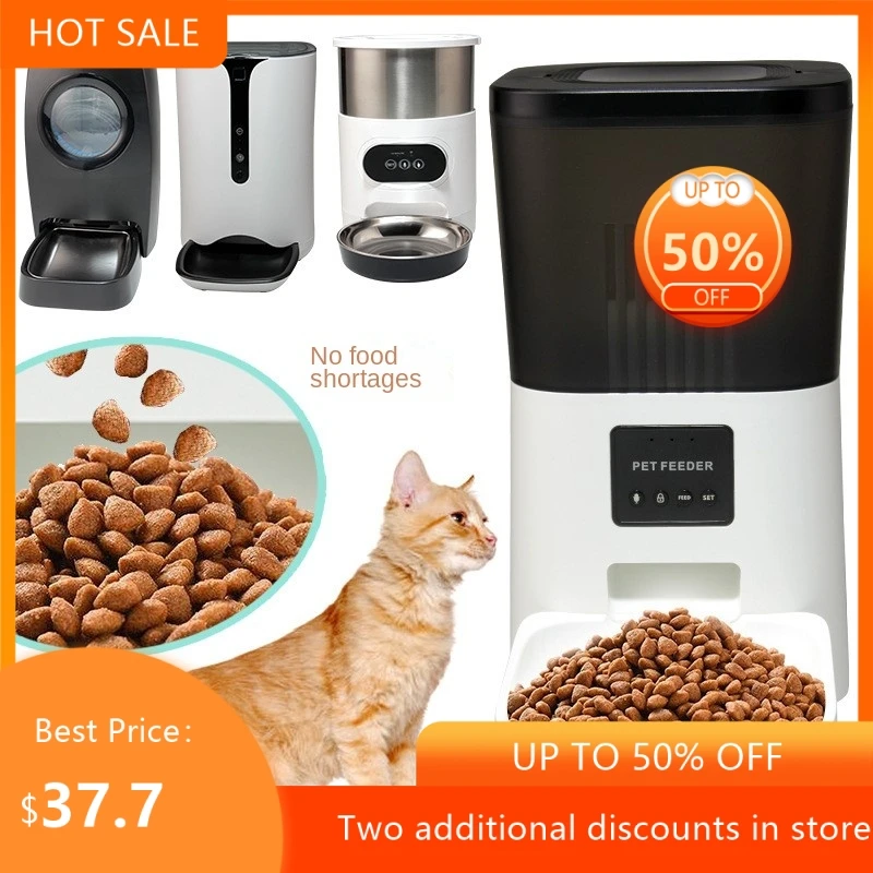 Intelligent Pet Feeder Timed Automatic Quantitative Feeding Machine for Cats Cat Food Dog 1005012757040469