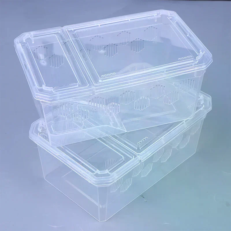 Reptile Tank Insect Spiders Tortoise Lizard Plastic Transparent Breeding Box Vivarium with Balcony 1005012768615322