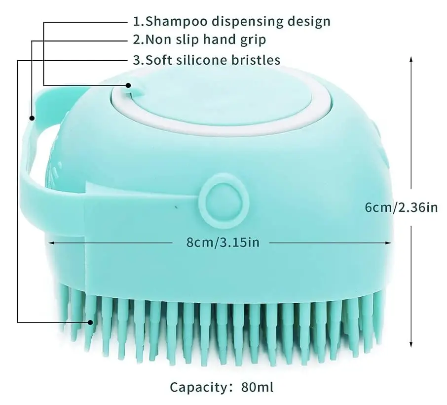 Dog Shampoo Brush-Pet Grooming & Bath Supplies for Dogs and Cats-Bath Brush Long & Short Hair 1005012785622929