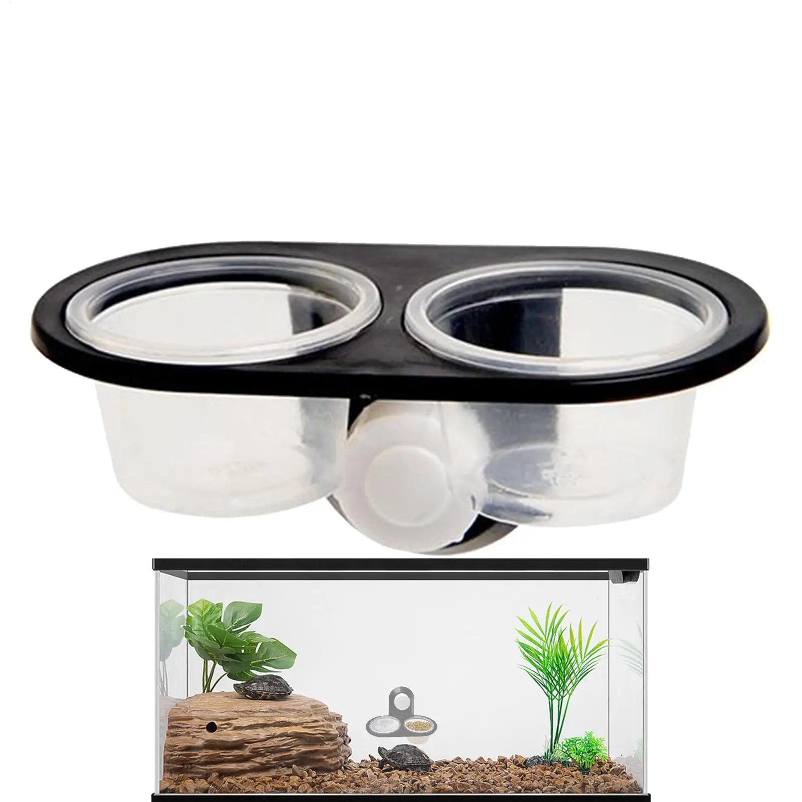 Reptile Tank Accessories Insect Spider Ants Nest Snake Gecko Food Water Feeding Bowl Terrarium 1005012799304214