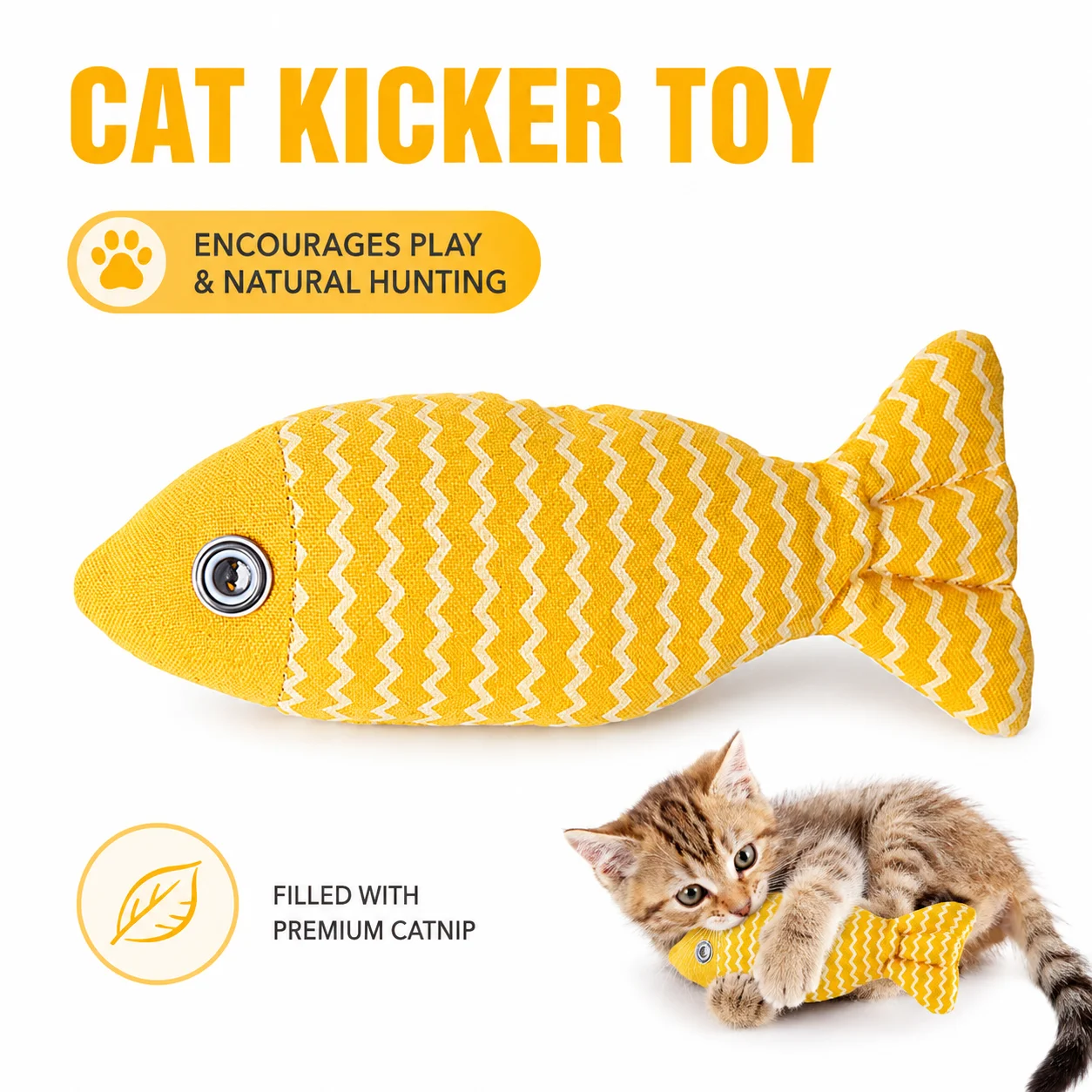 Cat Toys Fish Interactive Toy Chew Simulation Pillow Kitten Exercise Kicker for Indoor Cats Kitty 1005012827093088