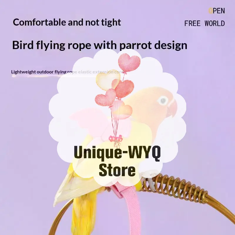 Parrot Flying Harness Leash Suit Pet Bird Outdoor Flight Training Rope Cockatiel Supplies Macaw 1005012829856951