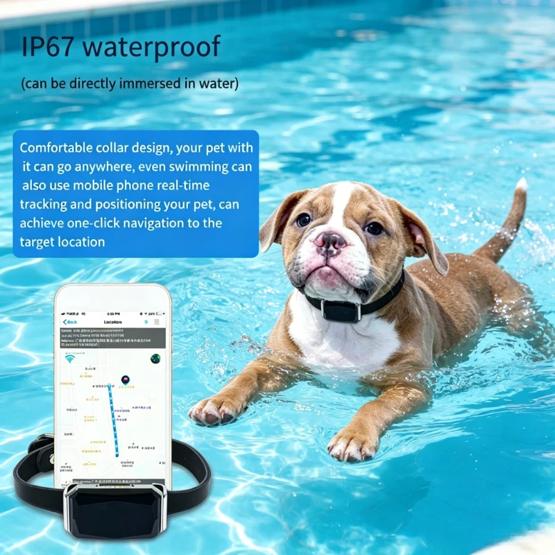 NEW Smart GPS Pet Tracker Real Time Tracking IP67 Waterproof Pet Locator for Pet Dog Cat 1005012837874930