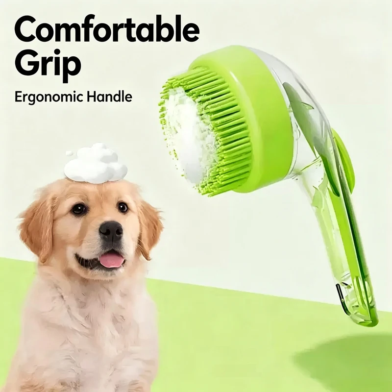 Pet Bath Brush for Dog Cat Liquid Adding Massage Shampoo Hair Washing Scrubbing Grooming Head Comb 1005012839256913