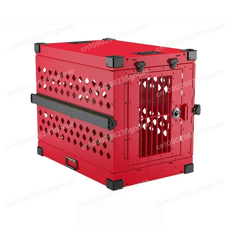 Heavy Duty Fully Collapsible Dog Crate Aluminium Alloy Medium and Large Folding Pet Car (1pcs) 1005012888444683