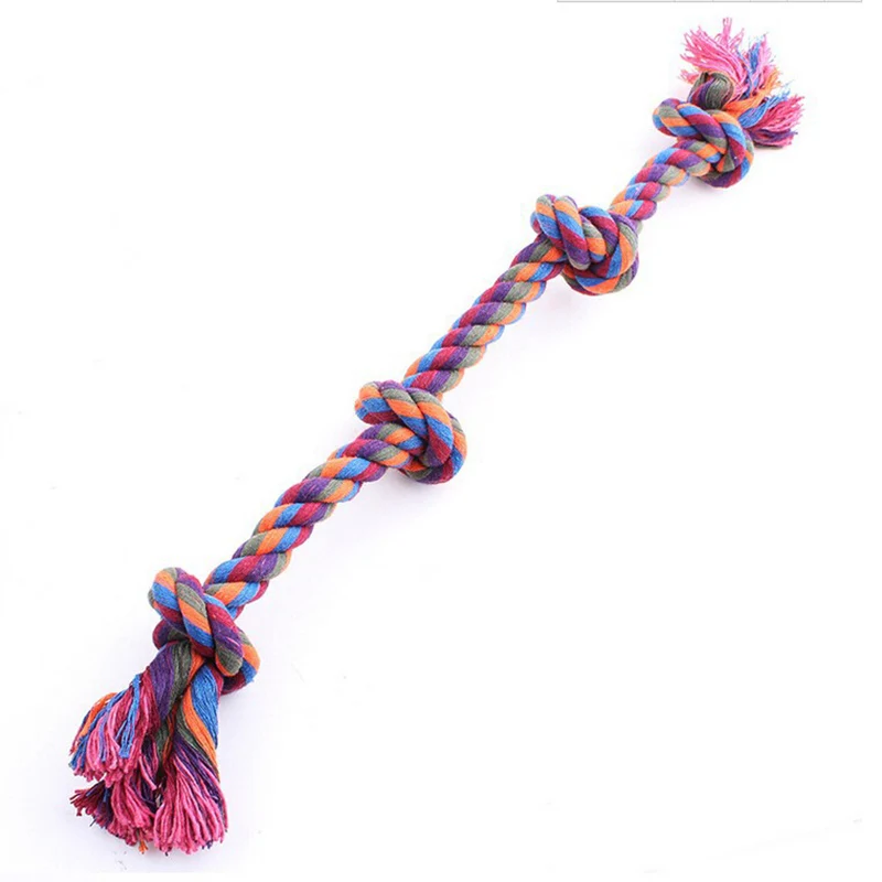 Dog Bite Rope Toys Pet Grind Tooth Toys Cotton Rope Material Harmless Dogs Tooth Cleaning 32409715064