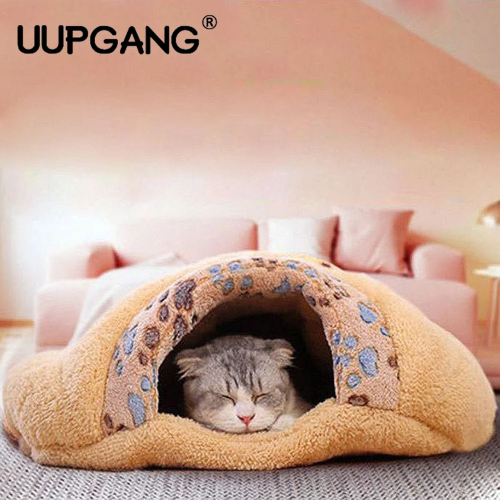 Pet Products Warm Soft Flannels Cat House Pet Mats Sleeping Bag Lovely Hamburger Puppy Cushion 32575295444