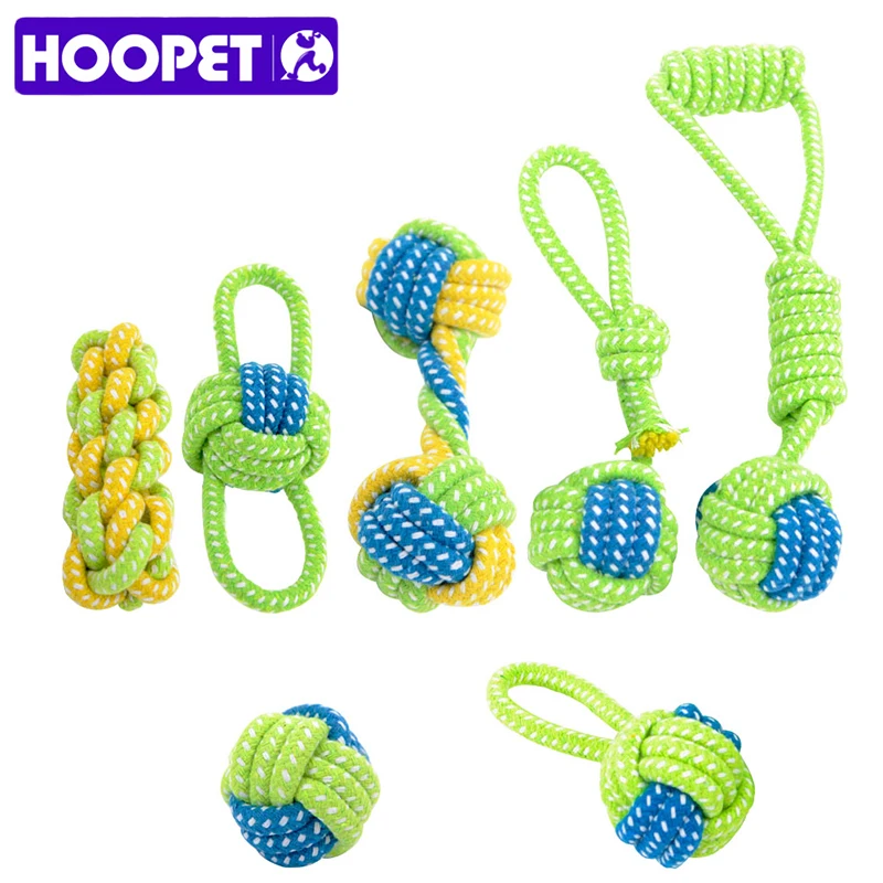 HOOPET Dog Toy Chews Cotton Rope Knot Ball Grinding Teeth Odontoprisis Pet Large Small 7 Style 32660373226