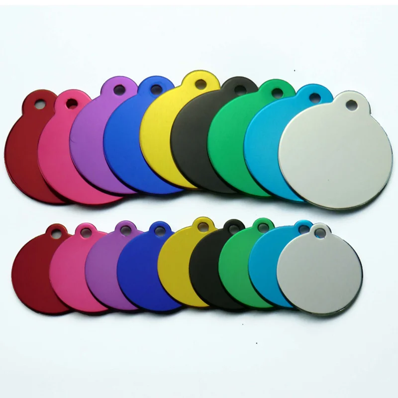 Customized Pet ID Tag Engraved Dog Cat Name Phone Number Address Tag Charm Dog Identification (20Pcs) 32809399141