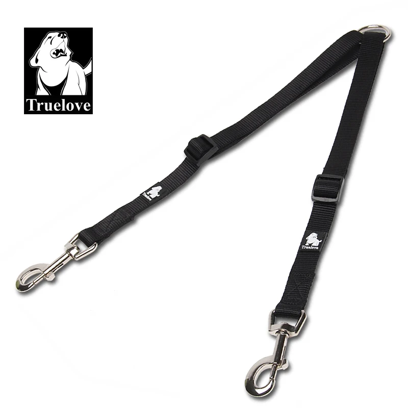 Truelove Nylon Double Dog Leash for Two Dogs Coupler No Tangle Pet Large Small Dogs 32825707581