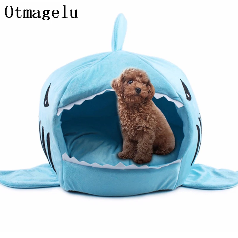 Winter Dog House for Small Dog Warm Shark Nest Tent Cotton Cat Bed Puppy Mat Pad Pet 32840741789