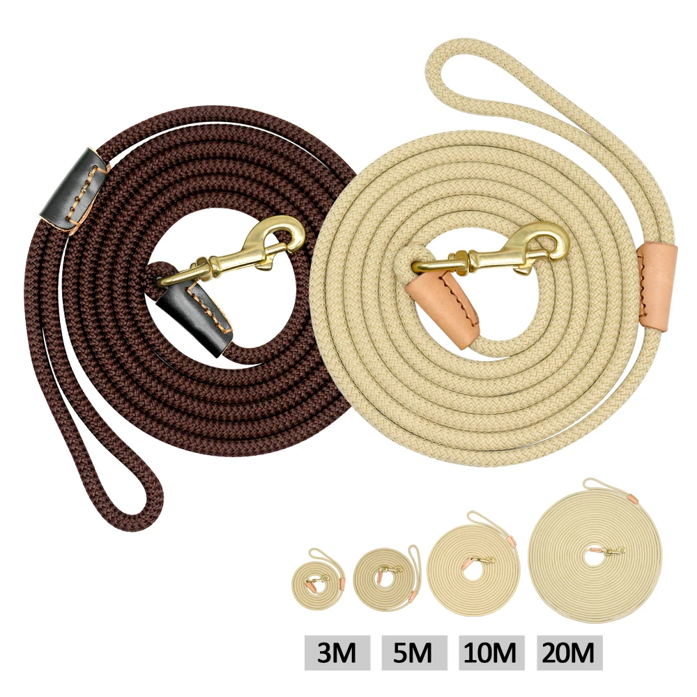 Nylon Dog Leash Running Tracking Non-Slip Long Leads Nylon Training Walking Leads 3m 5m 10m 15m 32842313521