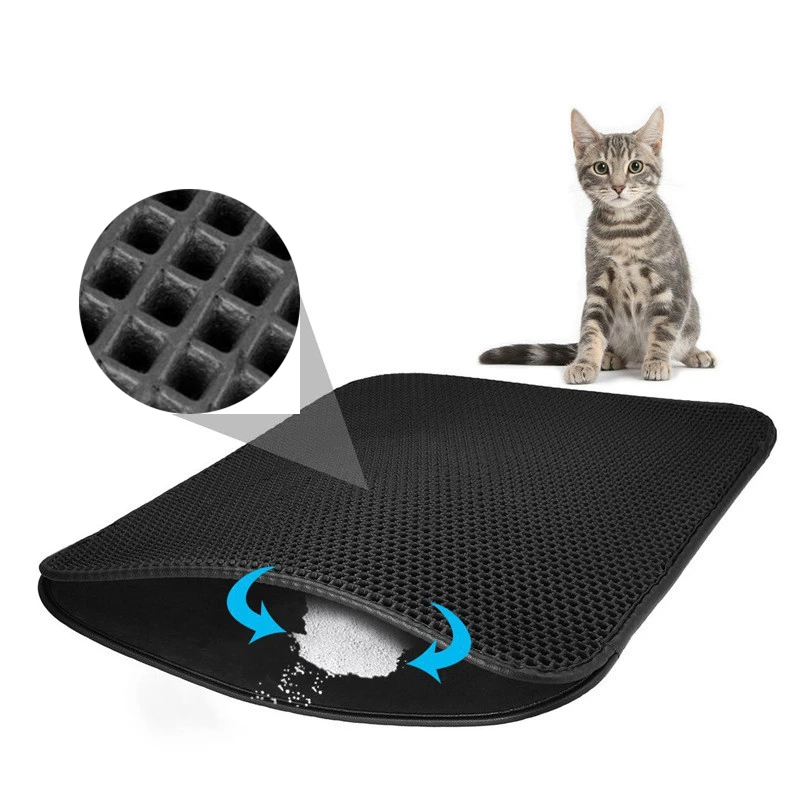 Cat Litter Mat Waterproof Double Layer Litter Cat Bed Pad Pet Litter Box Carpet Mat for Cats Mat 32856682181