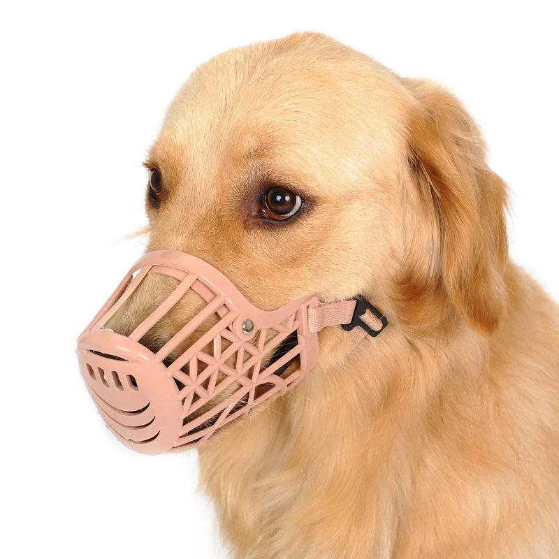 PET Dog Muzzle Collar Plastic Strong Dog Products Prevent Bite Dog Mouth Mask Anti-Biting Adjusting 32877953479