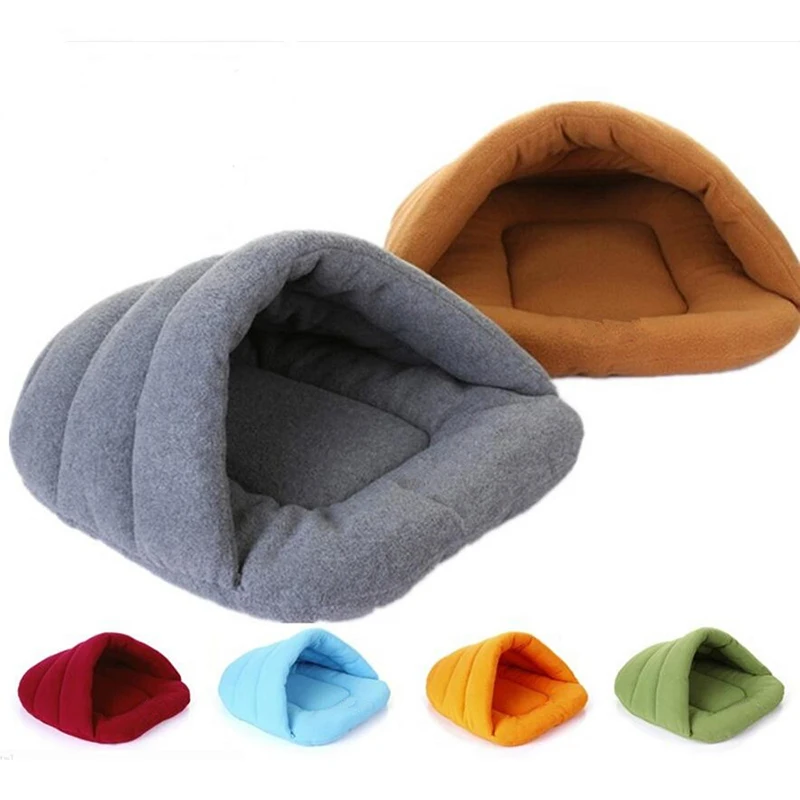 Hot Sales Pet House Dog Cat Sleeping Bag Fleece Warm Bed Product Puppy Ben Assorted Colors Supply 32914566953