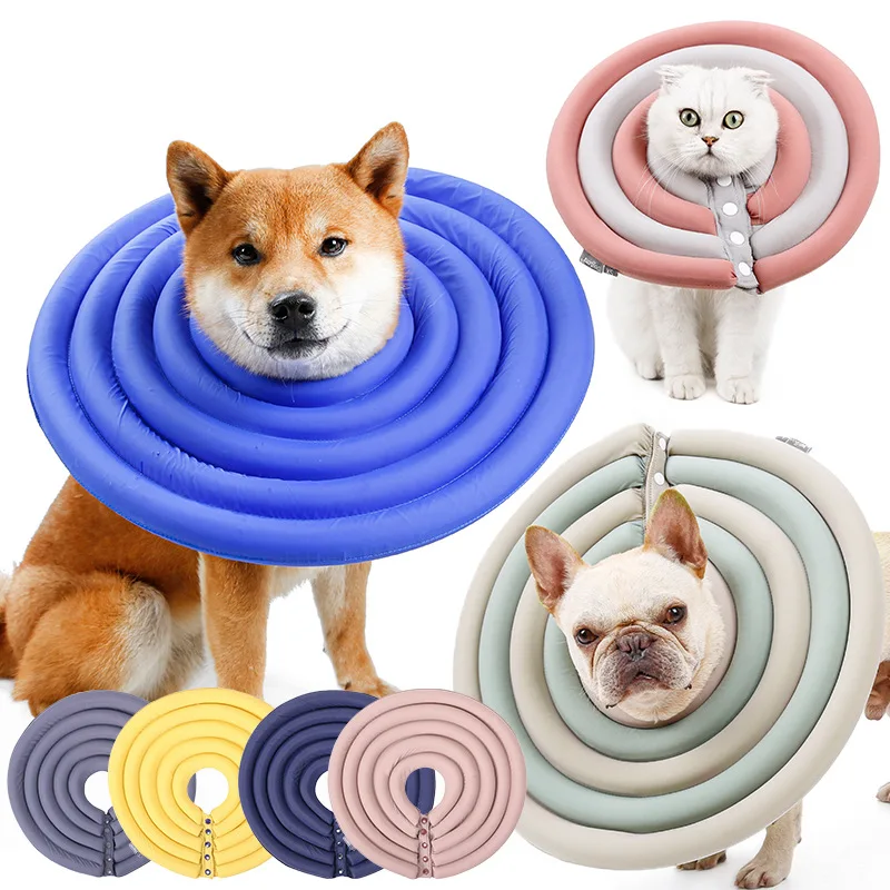 Elizabethan Dog Collars Surgery Recovery Protective Pet Cone Neck Circle Soft Waterproof Cat Collar 32919712360