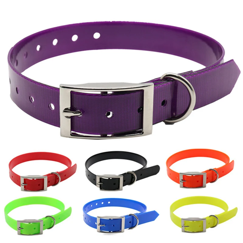 Petshop Dog Collar Tpu+nylon Waterproof Deodorant Resistant Dirt Easy Clean Collars 7 Colors 32947783396