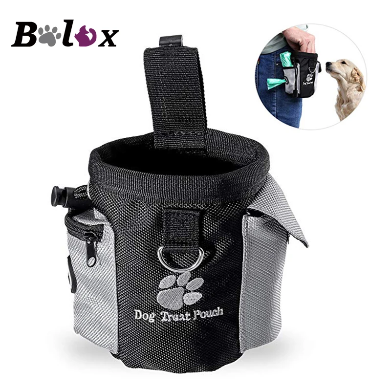 Dog Treat Pouch Drawstring Carries Pet Toys Food Poop Bag Pouch Pet Hands Free Training Waist Bag 32961960921