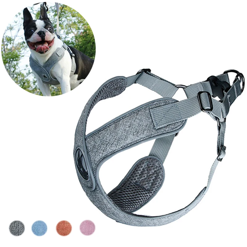 French Bulldog Pet Vest Harnesses for Small Medium Dogs Reflective Puppy Dog Harness and Leash 32975660834