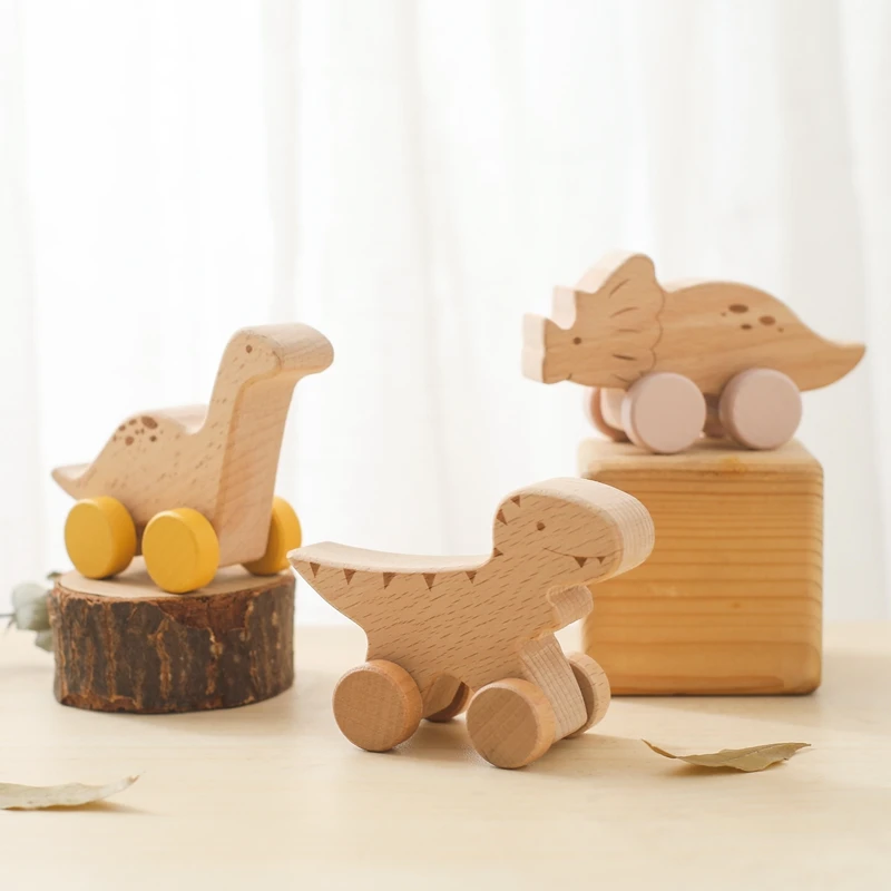 Puzzle Toys Wood Teether Beech Wooden Dog Car Cartoon Wooden Toys Grasping Teething Toys Toddler 32977072265