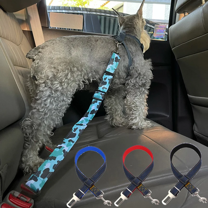 Adjustable Puppy Dog Car Seat Belts Nylon Pet Vehicle Seatbelt Lead for Dogs Pets Supplies Safety 32981502141