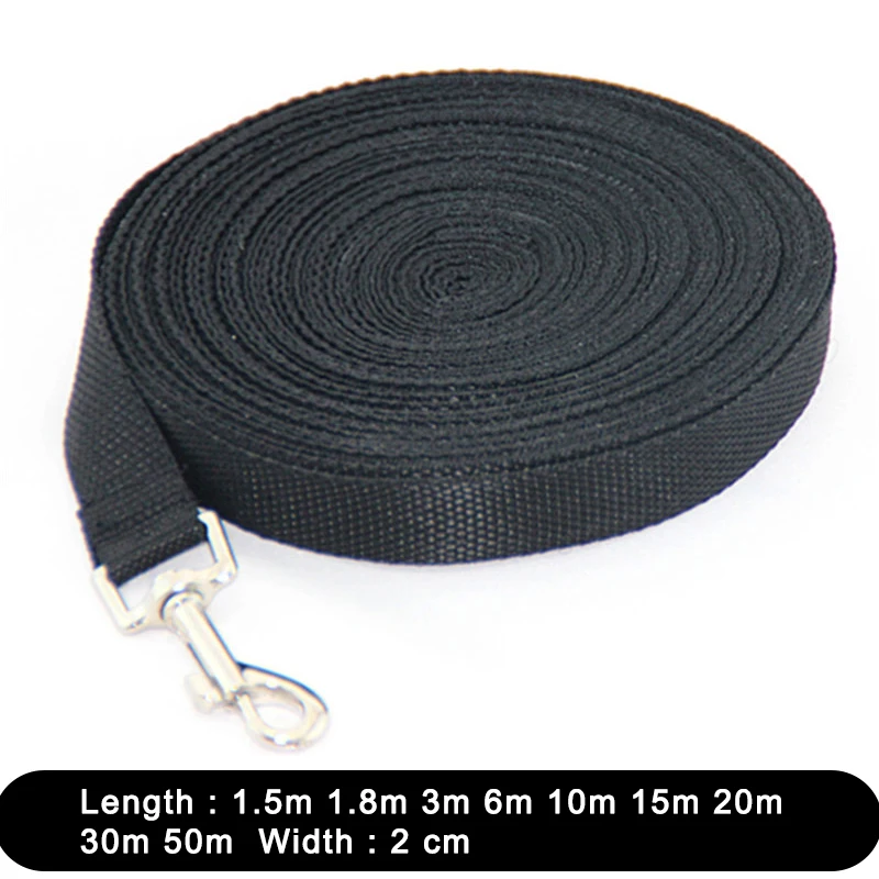 1.8 3 6 10 15 20 30 50M Solid Dog Leash for Large Dogs Pet Puppy Walking Training Lead Rope Big 32981511989