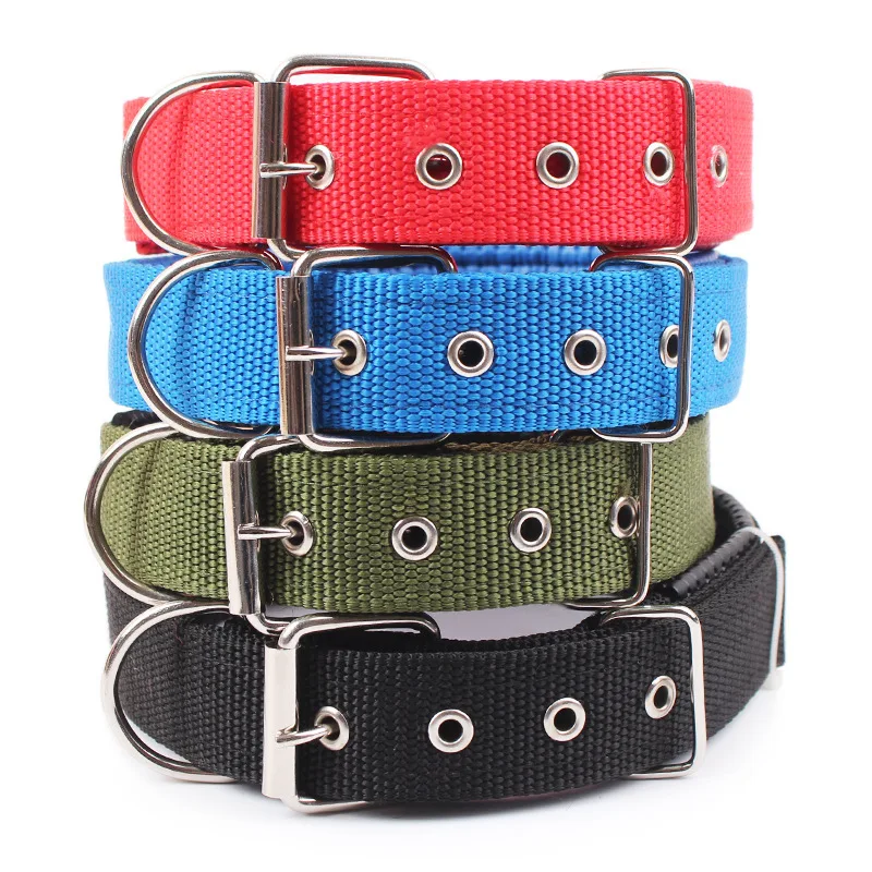 Solid Dog Collars Nylon Dog Collar for Small Medium Large Dogs Teddy Keji Pitbull Bulldog Beagle 32994136881