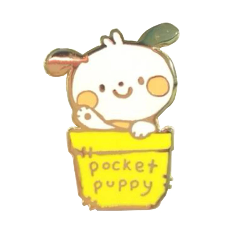 Pocket Puppy Lapel Pin Cute Dog Brooch Funny Game Badge Surprise Gift 32999911755