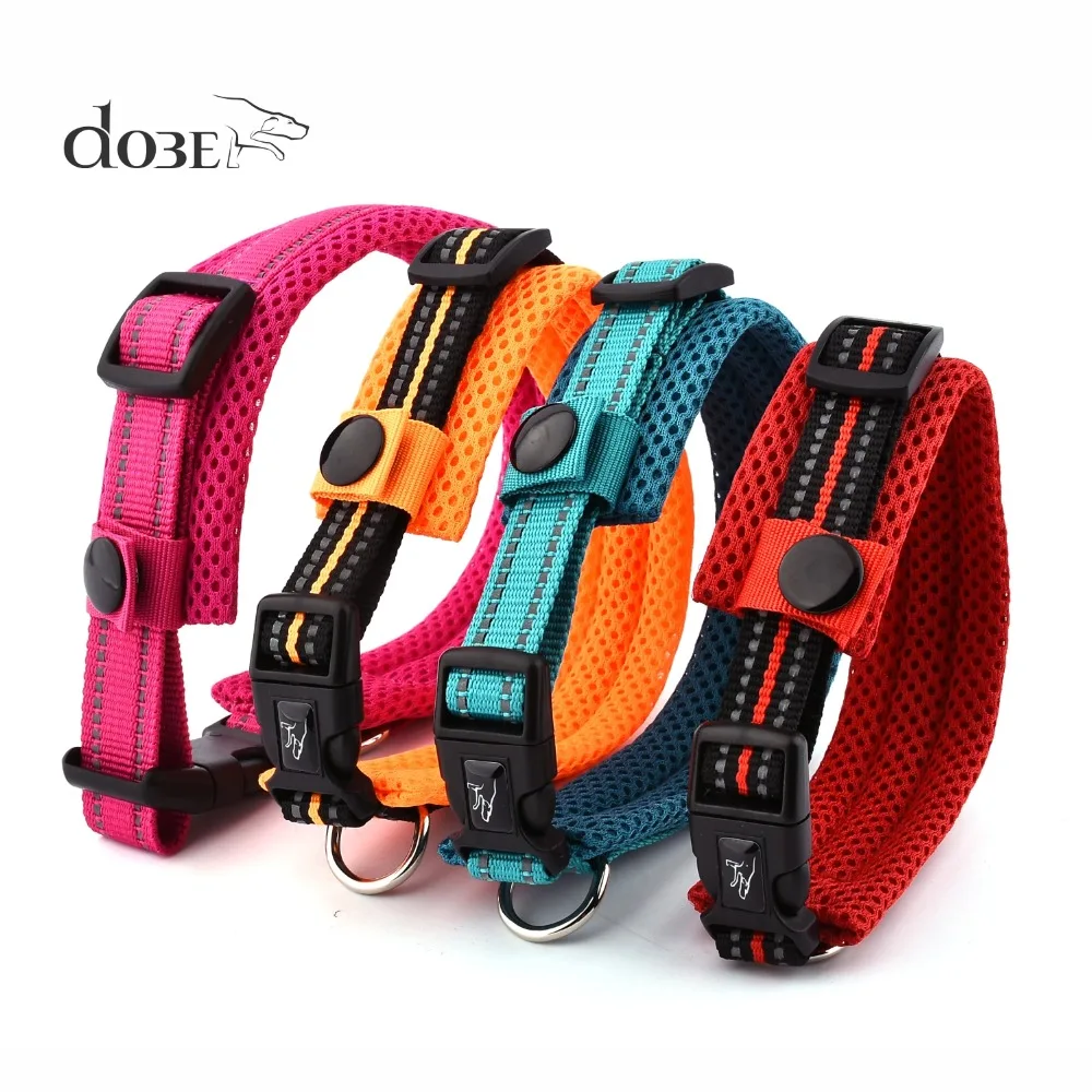 New Stylish Dog Collar Nylon Reflective Pet Collars Quick Release Dog Necklace Basic Collar 33012062133
