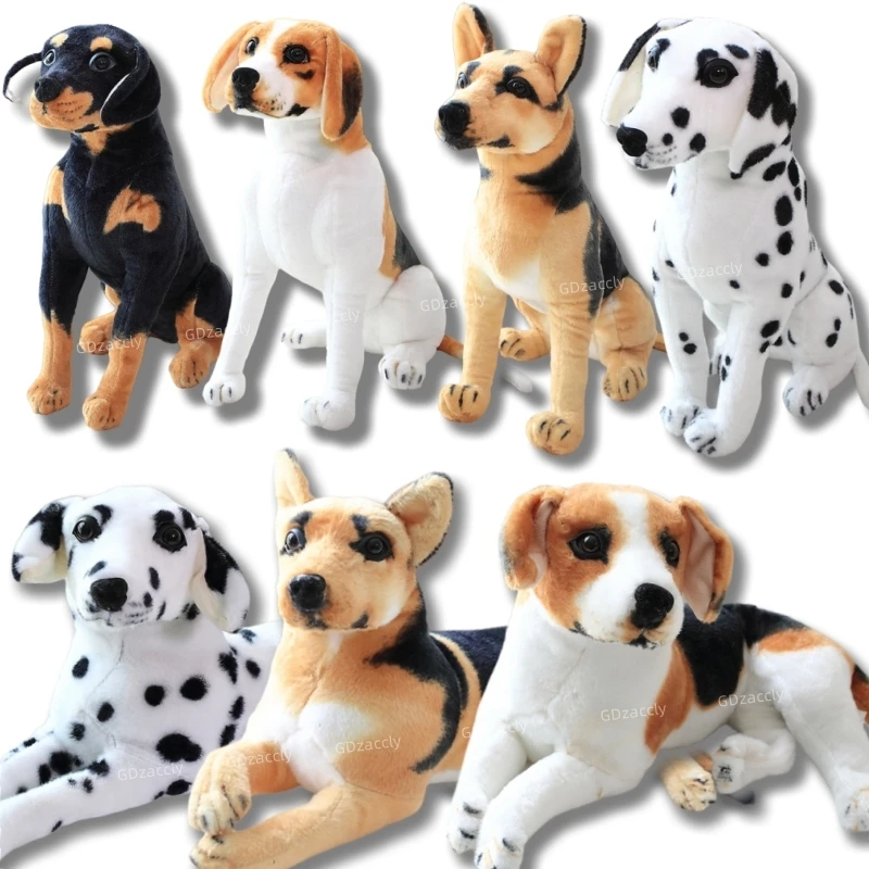 Dalmatianplush Dog Toy Realistic Stuffed Animals Wolfhound Plush Toys Gift for Children Home Decor 33013162328