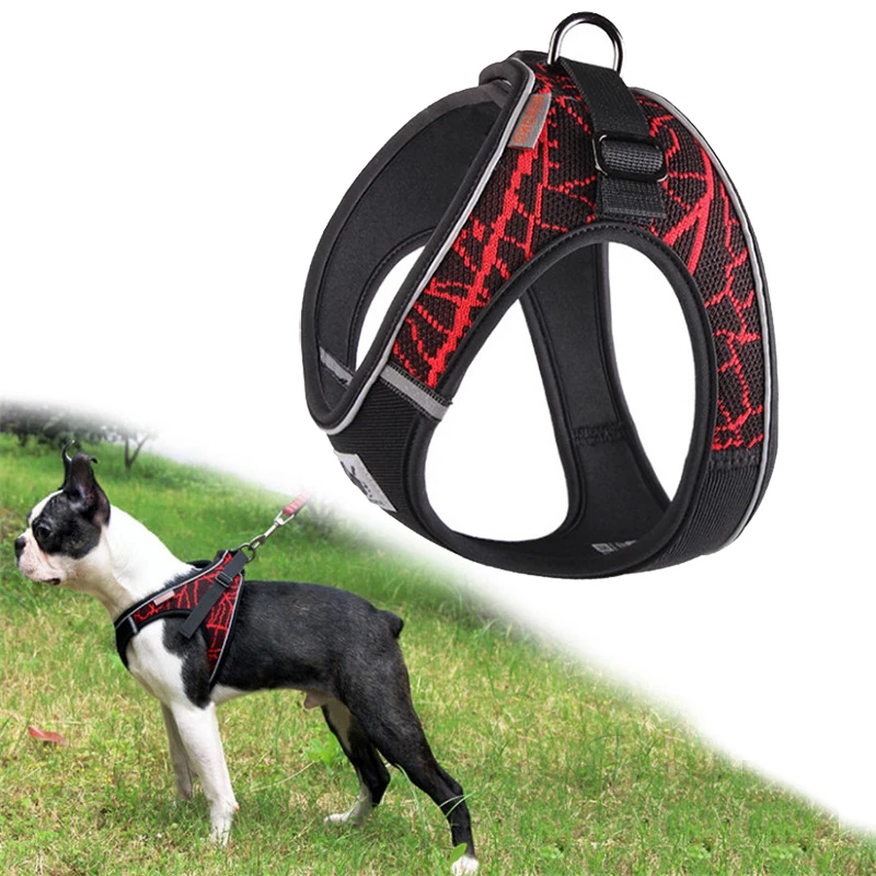 Dog Harness Reflective No Pull Choke Free Pet Harness for Small Medium Dogs Breathable Padded 33024927282