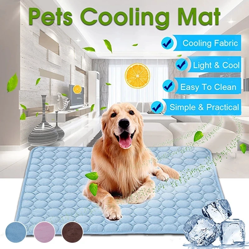 Dog Mat Cooling Summer Pad Mat for Dogs Cat Blanket Sofa Breathable Pet Dog Bed Summer Washable 33056046427