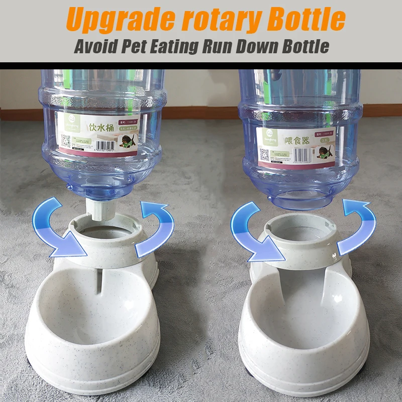 Automatic Pet Drinking Bowl, Cat Feeder, Water Fountain, Dog Drinkers, 2 Pcs per Set 4000015250780