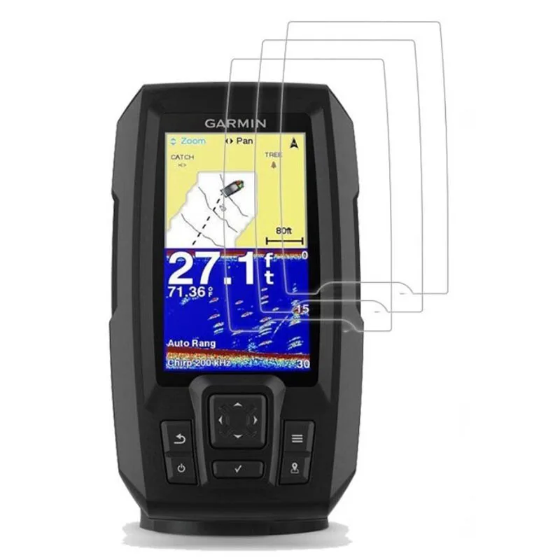 X PET Clear Screen Protector Cover Protective Film Guard for Garmin Striker 4 4cv 4dv Plus 4 4000036755159